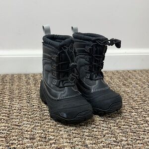 The North Face Kids Black and Gray Snow Boots